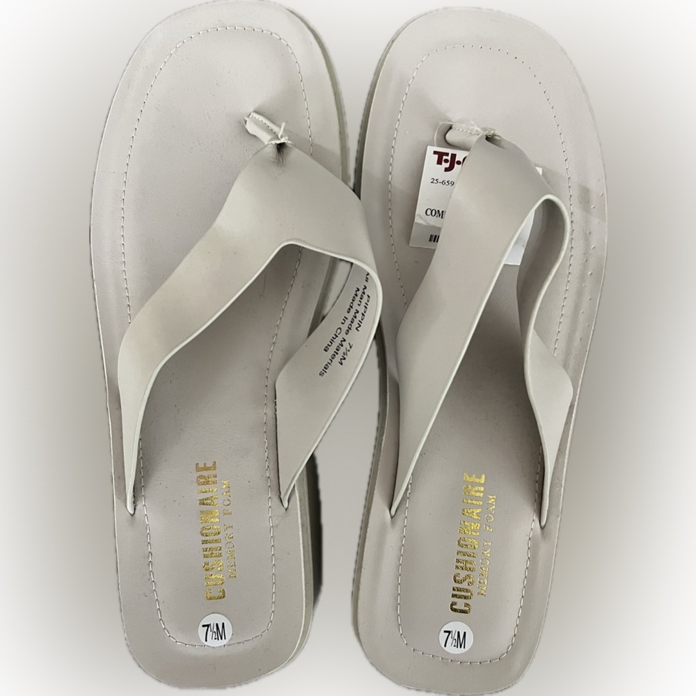 NWT Wedge Flip Flop Sandals 7.5M Women’s